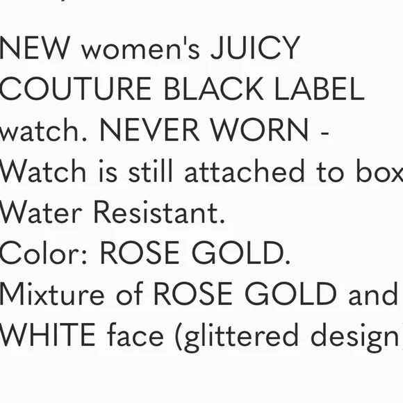 🆕️NIB juicy Couture Black Label Watch - Picture 8 of 10